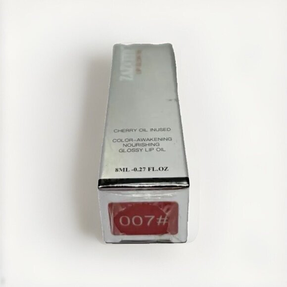 Cherry Zazvtyy Lip Glow Oil Color Awakening Nourishing Glossy Lip Oil #007 - New - Picture 3 of 5